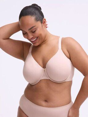 Torrid Full Coverage Unlined Minimizer Bra 46DD Rose Dust NWT